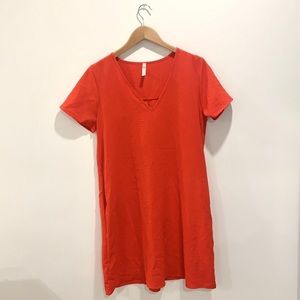 MTS Red Shift Dress With Pockets Size Medium